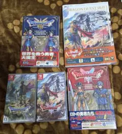 即購入可【Switch版・中古】ドラゴンクエストⅠ&Ⅱ+Ⅲソフト・攻略本セット