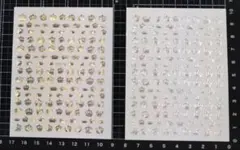 セット売り　大ネイルシール　クラウン　王冠　ティアラ　ホログラム　計2枚