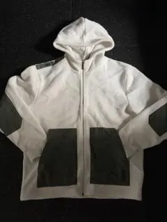 PUMA フリースジャケット Mサイズ ホワイト・グリーン