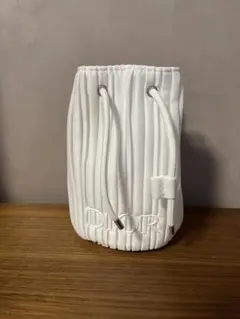 【Dior】ホワイト プリーツポーチ