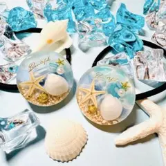 【ハンドメイド】Ocean ヘアゴム