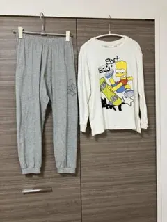 上下セット　パジャマ　スウェット　部屋着　Simpsons ZARA キッズのサムネイル
