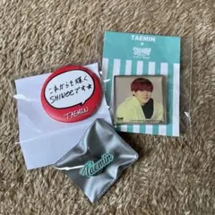 SHINee ピンバッジ ピンバッチ オニュ キー ミンホ テミン 赤 1 - メルカリ