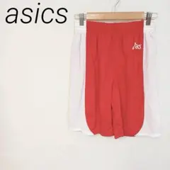 asics アシックス スポーツパンツ レッド ホワイト Mサイズ ☆3521のサムネイル