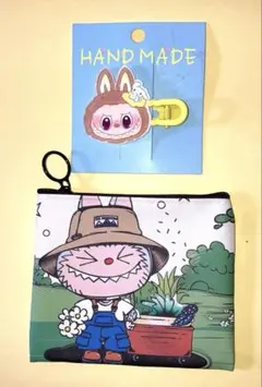 再値下げしました!!ラブブ♡ミニポーチ＆シナモロール付きヘアクリップ