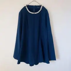 La~gemme ラジエム　パール付きフレアトップス　ネイビー　入学式　入園式