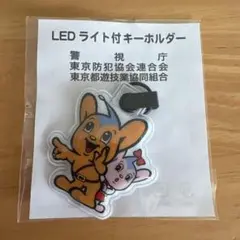 非売品 ピーポくん&ピー子ちゃん LEDライト付き キーホルダー