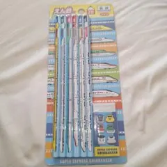 【新品未開封】えん鉄　駅鉄　えんぴつ 2B 6本　消しトレセット　鉛筆　消しゴム