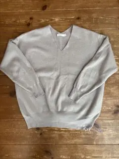 niko and ニコアンド Vネックセーター ベージュ③