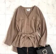 美品☆CIAOPANIC TYPYブラウン羽織りトップスF