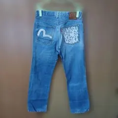 EVISU ストレートデニム ブルーW34L33