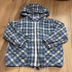 familiar チェック柄パーカー　男の子　100センチ