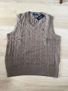 ラルフローレン　ケーブルニットベスト