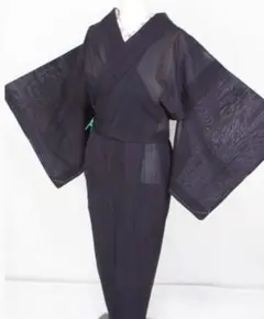 未着用！夏大島＊7マルキ＊本場大島紬＊夏物＊着物＊156cm＊裄
