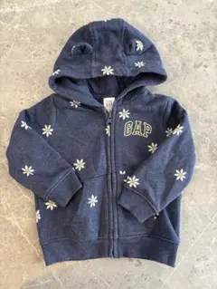 GAP 花柄フード付きパーカー 12-18months