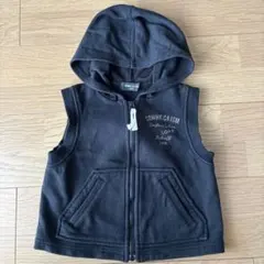 コムサイズム　フード付きベスト　100