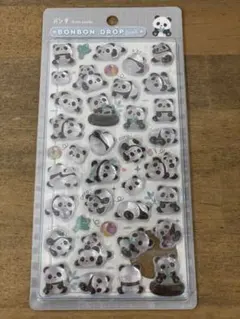 ボンボンドロップシール　パンダ　動物