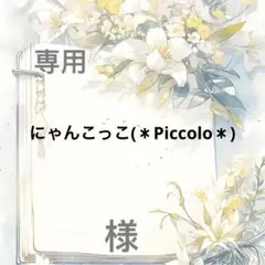 にゃんこっこ(＊Piccolo＊) 様　専用