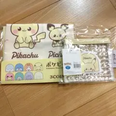 ポケピース スリーコインズ エコバッグ ポーチピカチュウ ピチュー 3COINS