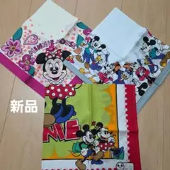 新品　ディズニー大判ハンカチ　3枚セット　バンダナ