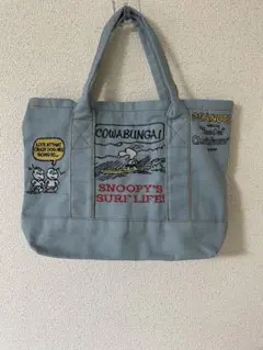 スヌーピーデニムミニトートバッグ