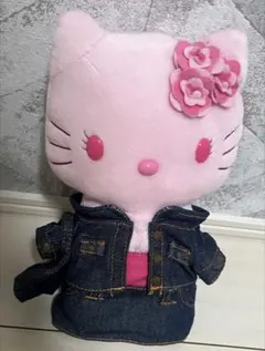 ハローキティ デニムジャケット ぬいぐるみ
