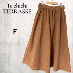 テチチテラス ガウチョパンツ F キャメル　春夏秋