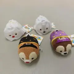 タグ付き ディズニー ツムツム ぬいぐるみ ハロウィン 4点セット