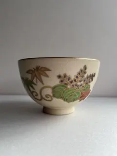 MOA美術館 the shop限定品】藤花文抹茶碗（美濃焼) 元箱と栞付き