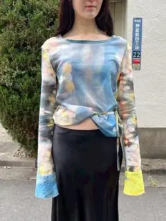 SOFIA SHEER CUT TOP ameri vintage - メルカリ