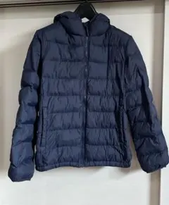 2210 ユニクロ　パフジャケット　中綿　キッズ　防寒着　ネイビー　150