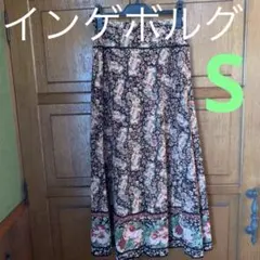 【インゲボルグ】INGEBORG 素敵❣️❣️薔薇ロングスカートS