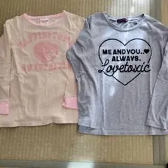 Lovetoxic & Happiest 長袖カットソー 2枚セット