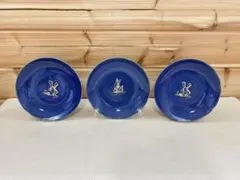 たち吉 瑠璃釉 ヨット 風車 中皿 3枚組 上品 レトロ