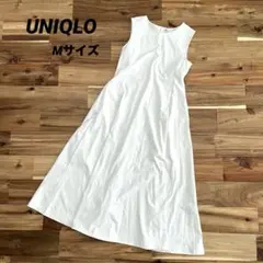 ユニクロ ウルトラストレッチエアリズムワンピース M ホワイト