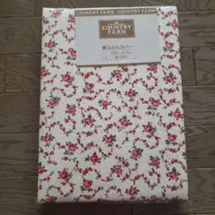 COUNTRY FARM 敷き布団カバー 105×215　ベージュ　ローズ　バラ