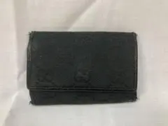 GUCCI グッチ GGキャンバス 総柄 キーケース 5連 ブラック 黒