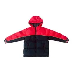 赤黒フード付きジャケット