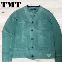 ☆TMT スウェットカーディガンチェーンステッチused加工☆ヴィンテージ古着