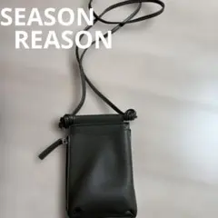 ダークグリーン スマホショルダーバッグ