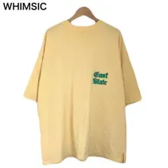 WHIMSIC　イエロー　ワンポイント　ロゴ　半袖　丸首　レディース　Tシャツのサムネイル