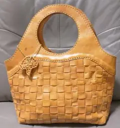 robita アニャムニャロビタ 編み込みレザー トートバッグ 本革メッシュ M