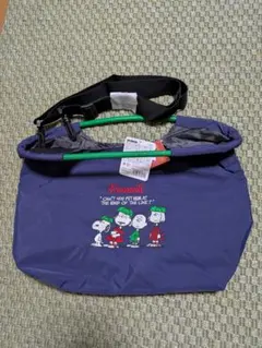 【激安】PEANUTS 刺繍軽量2WAYトートバッグ ネイビー