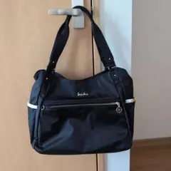【美品】beside.u ブラック トートバッグ