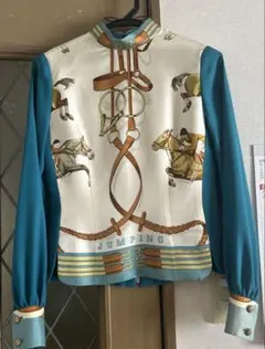 80年代　昭和レトロ　ファッション　ブラウスとスカート　Mサイズ