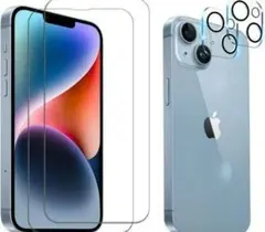 未使用 iPhone14proフィルム ガラスフィルム カメラ保護フィルム