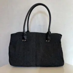 ハンドバック　黒デニム