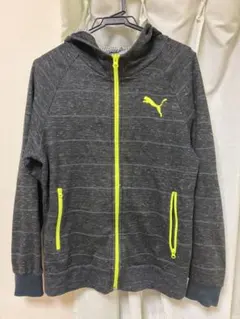 PUMA プーマ ジップパーカー S スポーツ トレーニングウェア グレー