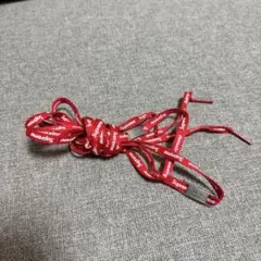 Supreme ロゴ入りシューレース レッド26cm