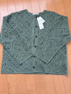 ⭐︎新品⭐︎サンバレー sunvalley かぎ針 クルーネック カーディガンのサムネイル